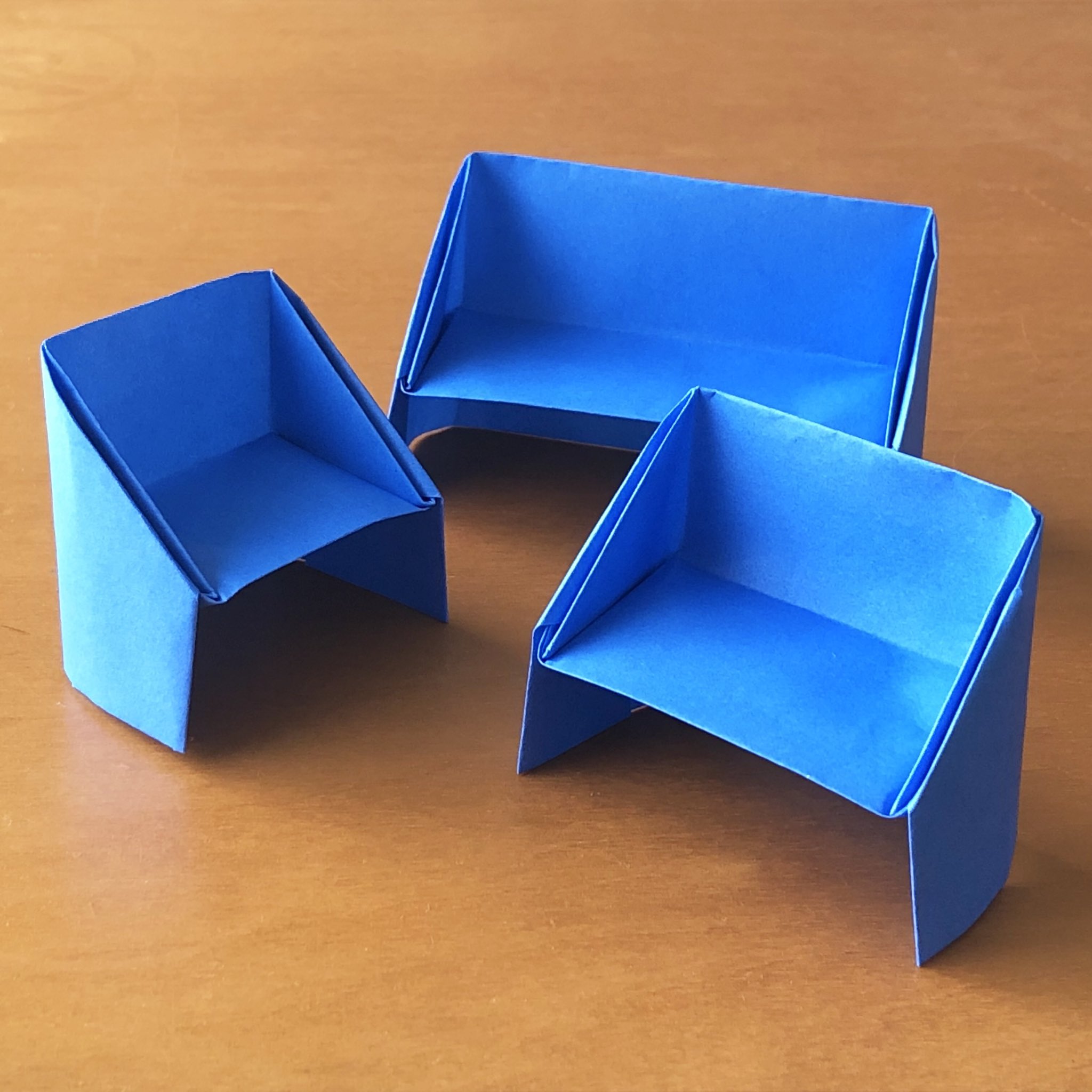 折り紙のソファー 簡単な折り方折り紙の簡単な折り方