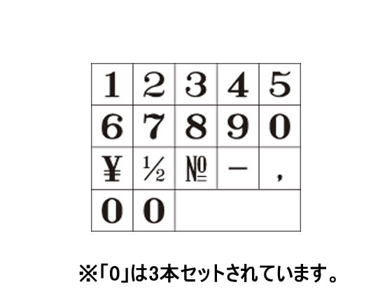エンドレススタンプ 単品数字 ゴシック体 １号 , サンビーココモ – サンビーオンラインショップ ココモ