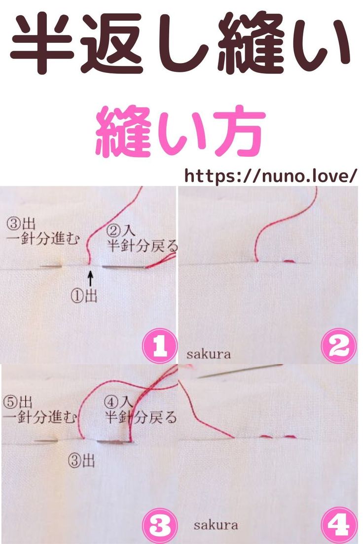 コの字とじ・袋とじの縫い方～角をきれいに出すコツ～ - 裁縫・ソーイング - クチュリエブログ