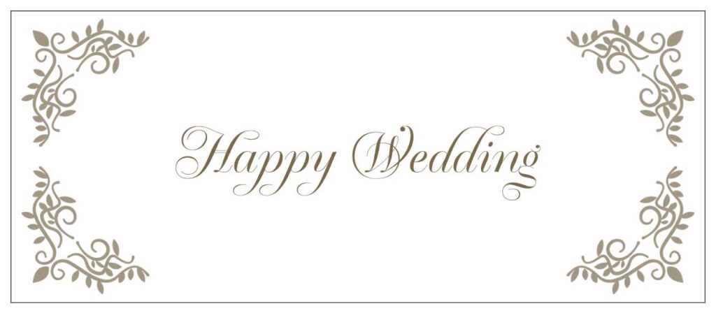 ハッピーウェディング、レタリング。結婚、手書きの碑文、書道で概念と結婚。のイラスト素材・ベクター Image 99936369