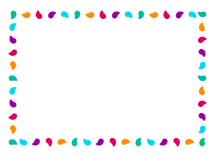 シンプルなフレーム・見出しデザインセットイラスト