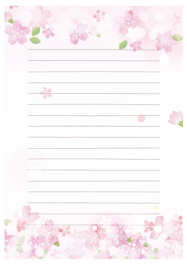 メッセージカードテンプレート01「かわいいリボンのカード」 ワード・Word 無料ダウンロードテンプレートNAVI