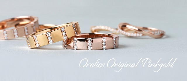 プラチナとピンクゴールドの最強コンビネーションBRIDGE銀座 東京 結婚指輪・婚約指輪・プロポーズリング