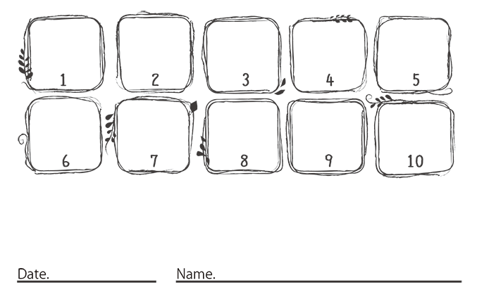 スタンプカード 片面のみ ひな形無料の雛形・書式・テンプレート・書き方ひな形の知りたい