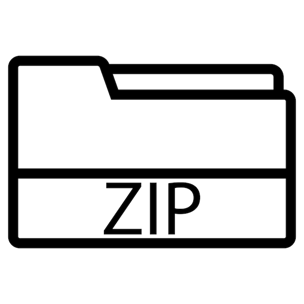 ZIPファイルのアイコンフリーのアイコンイラスト素材 icon-pit