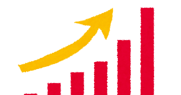 右肩上がりのイラスト素材45464796- PIXTA