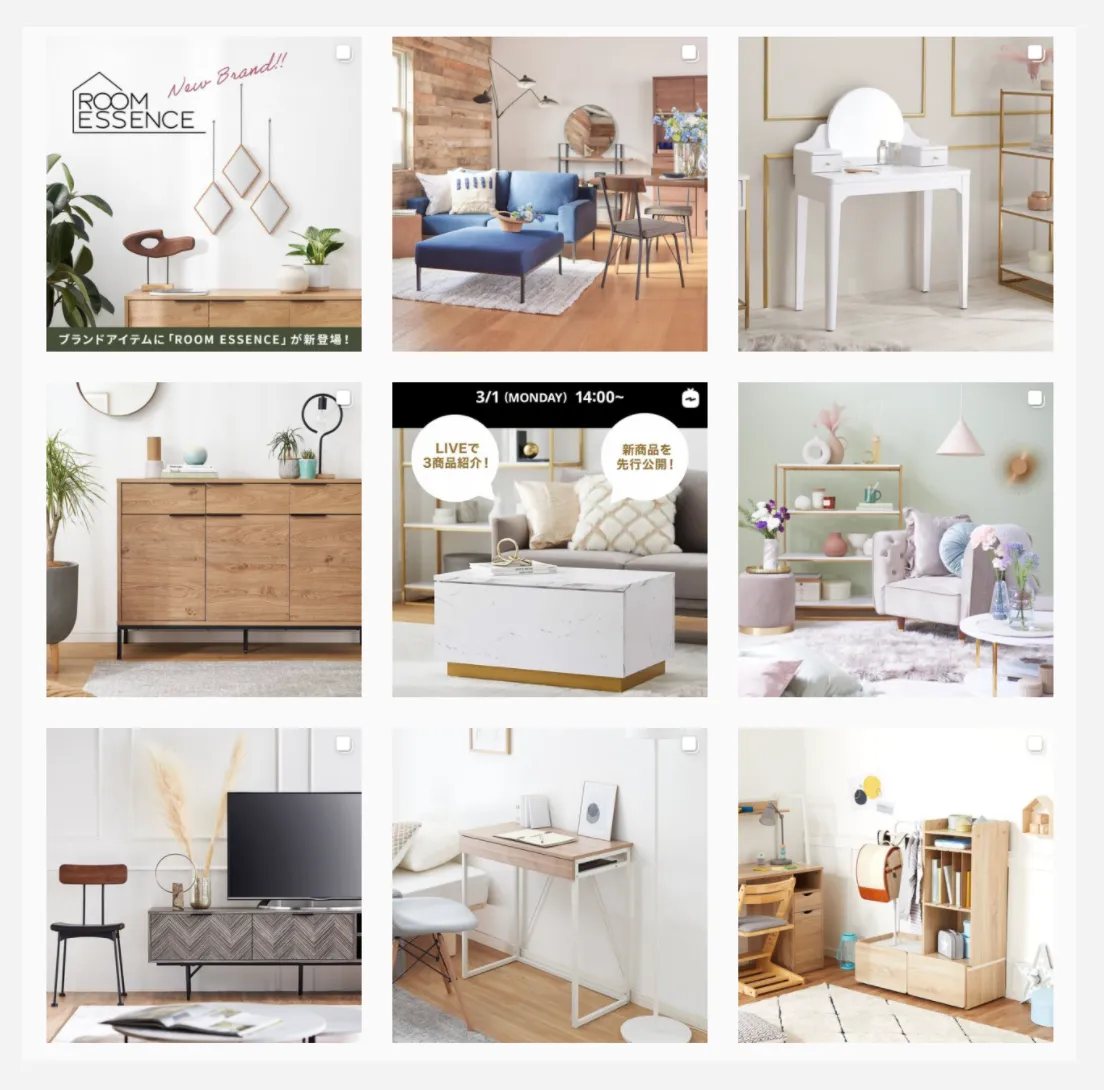 インスタ デザイン レイアウト