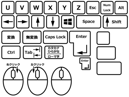 キーボード 鍵盤 のイラスト無料のフリー素材 イラストエイト