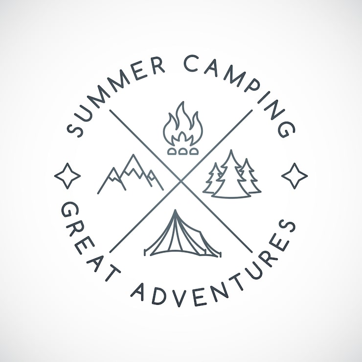 キャンプロゴ イラスト透過 PNG フリー素材，無料ダウンロード - Pikbest