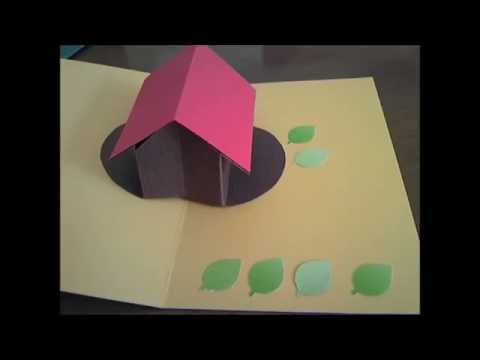 しかけ絵本・手作りポップアップカード:ノートル・ダム大聖堂紙一枚で作るポップアップカード折り紙建築