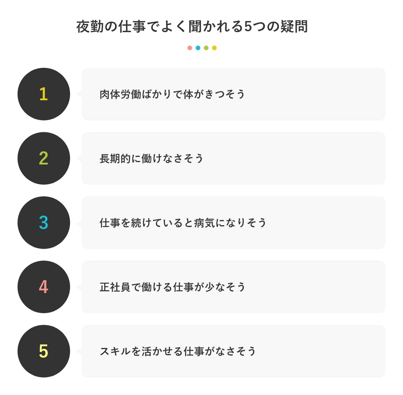 未経験OK】夜勤がある仕事12選！夜型で深夜手当が欲しい人必見！ | 第二新卒エージェントneo |