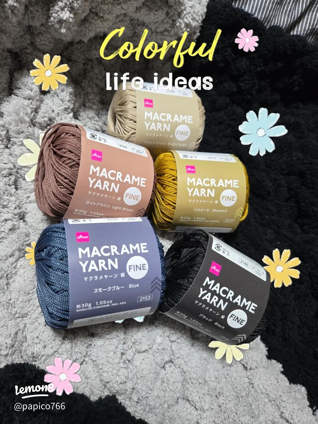 毛糸購入品 百均セリア＆ダイソーで爆買いしちゃった