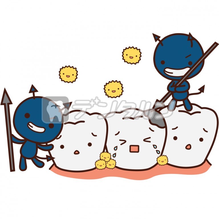 歯 虫歯菌 ばい菌 かわいいのイラスト素材 - PIXTA