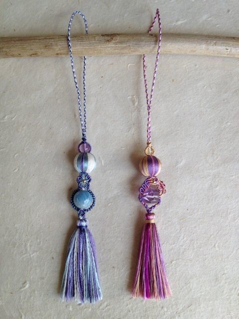 ハンドメイド chiatama 刺繍糸で飾り紐