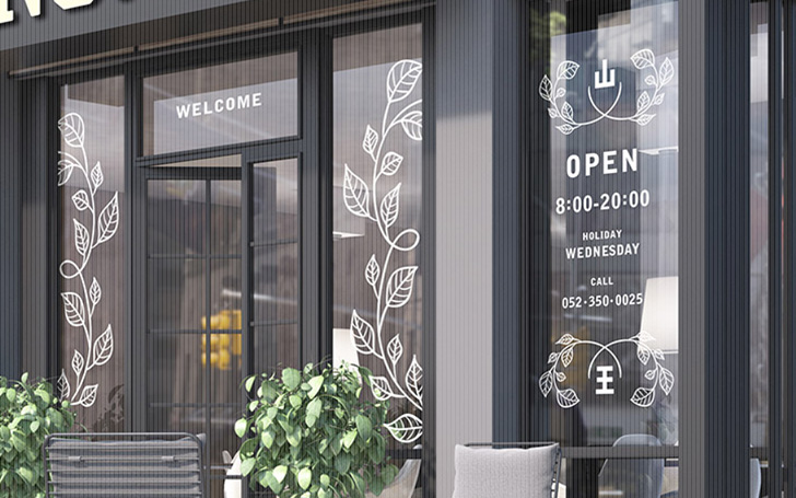 カッティングシートでおしゃれな「直売所」のイメージ作りのお手伝い国内最大級のカッティングシート製作 QUACK WORKS