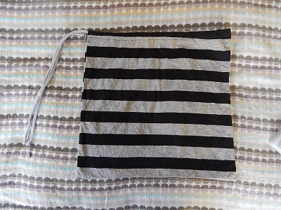 巾着の紐の通し方 2本交差タイプ- ぎんがむちっく 手作り子ども服や可愛い小物たち