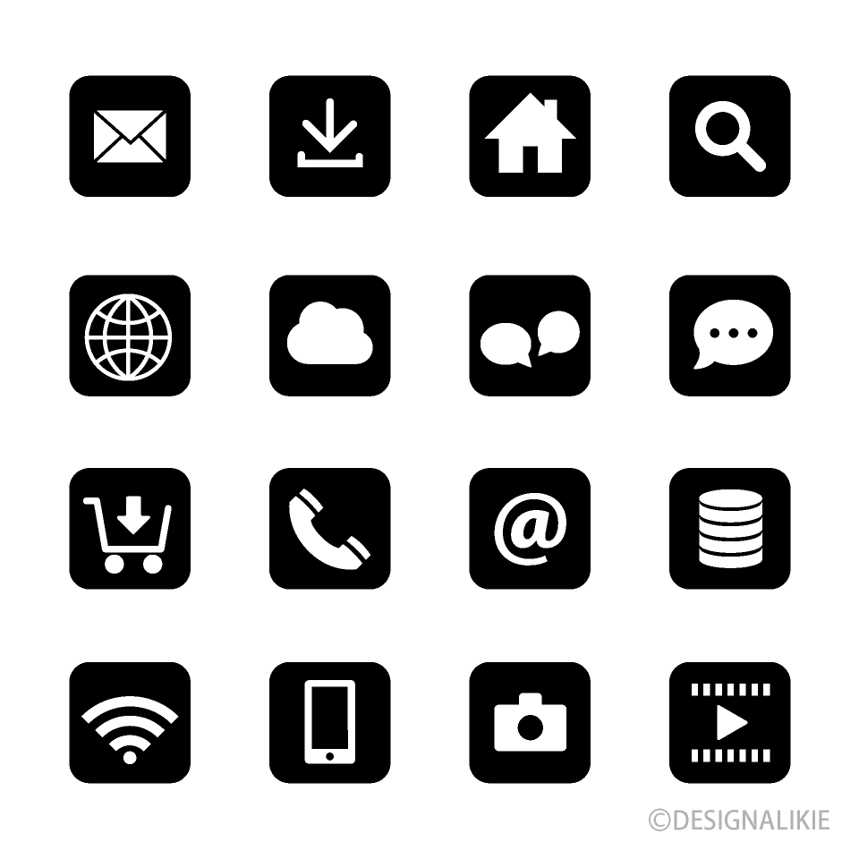 シンプルなフリーアイコン素材を配布するサイト「ENDLESS ICONS」 プレゼンデザイン