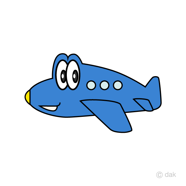 飛行機のイラストエコのモト