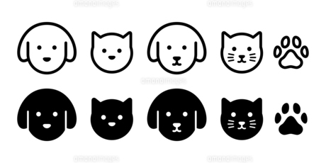 ペンギンのアイコンイラスト 白黒無料イラスト素材のillalet