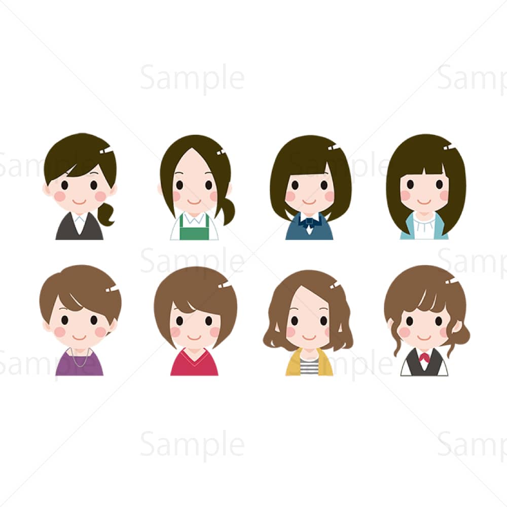 無料で使える女性アイコンアイコン素材ダウンロードサイト「icooon-mono」商用利用可能なアイコン 素材が無料 フリー ダウンロードできるサイト