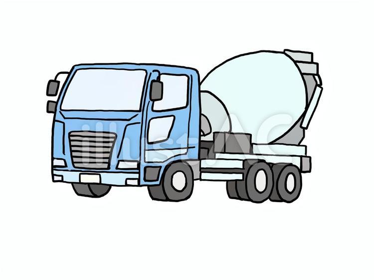 Stock-Vektorgrafik „働く車のイラスト 自動車ミキサー車デフォルメ・コミック・アニメ調 ベクターデータ“AdobeStock