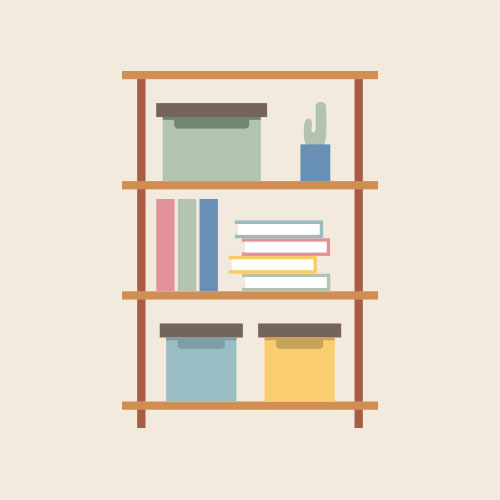 本棚・ラックのアイコンフリーのアイコンイラスト素材 icon-pit
