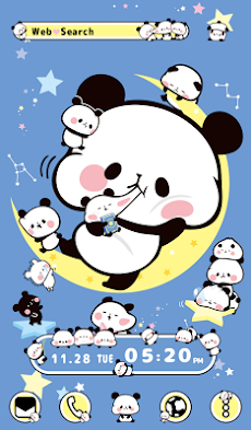 Android용 かわいい壁紙アイコン もちもちぱんだ「Sweets Happy」 無料 APK 다운로드