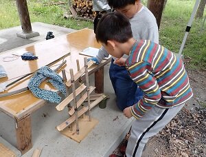 昔ながらのおもちゃ 竹トンボ 2本セット塗るだけ工作３００円以下の工作, 作って遊べる工作, 塗るだけ工作イベント工作キットの「たのつく」