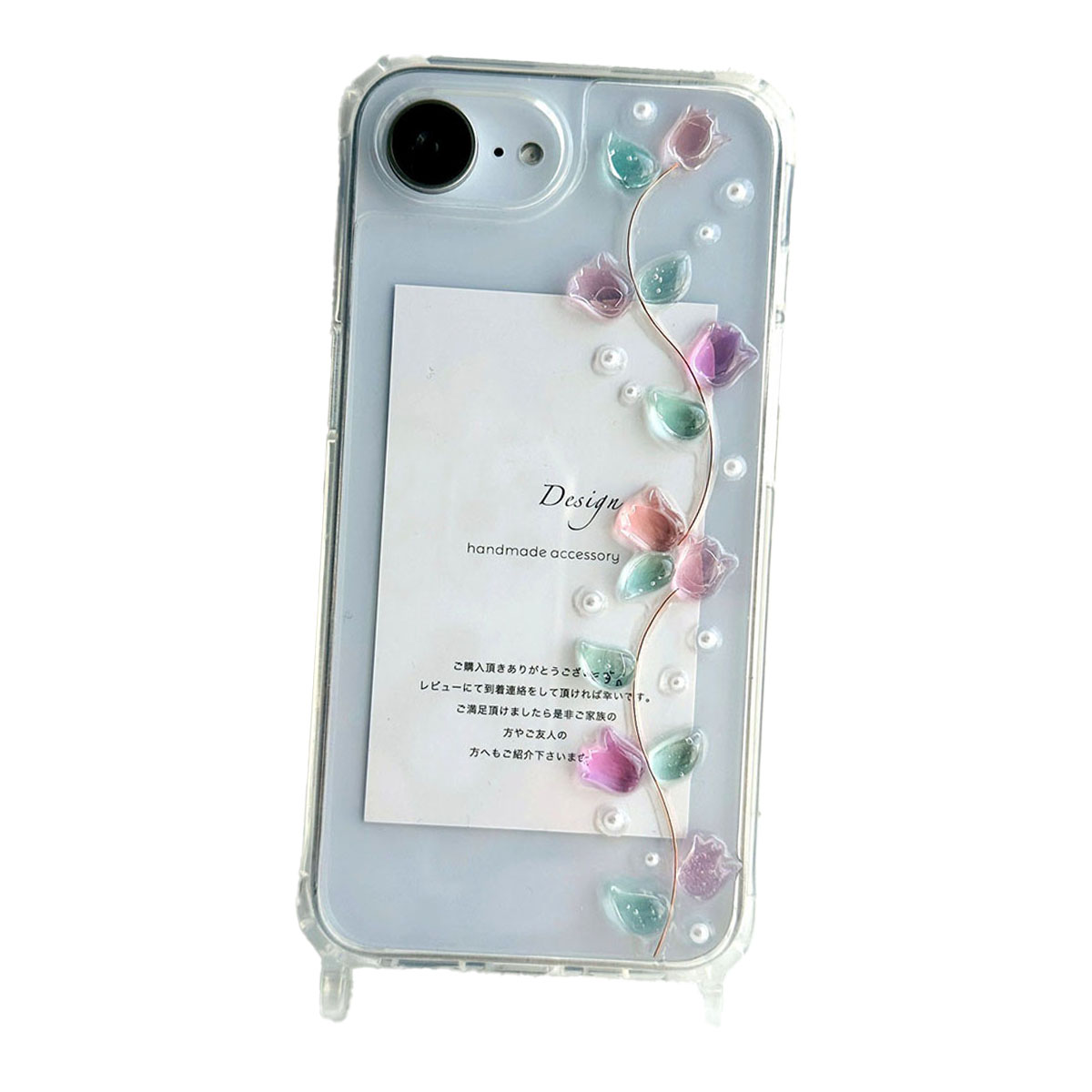 8色 レジン フラワー クリアケース ハンドメイド 透明 夏 クリア iPhone Android mm00000767 iPhoneケース・カバーCOVERARY公式 旧：革のあるくらし 通販 16876663Creema クリーマ