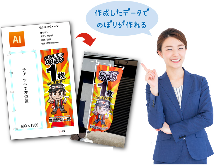 データ作成入稿ガイドのぼり製作所既製品のぼりと格安オリジナルのぼり693円～