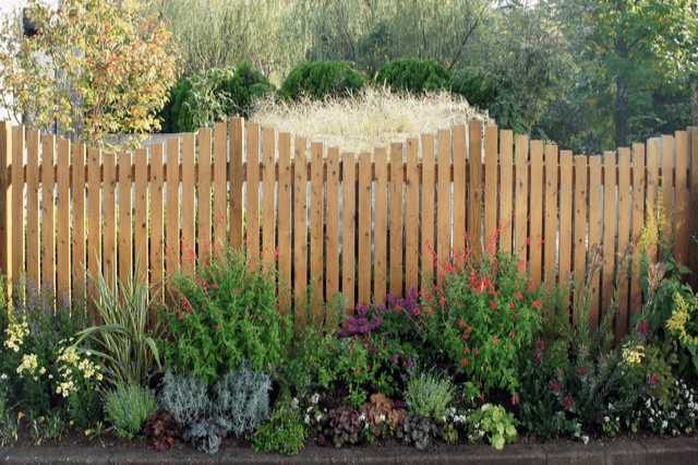 ガーデニング「ウッドフェンスのカラフル花壇」の作り方ぬくもり