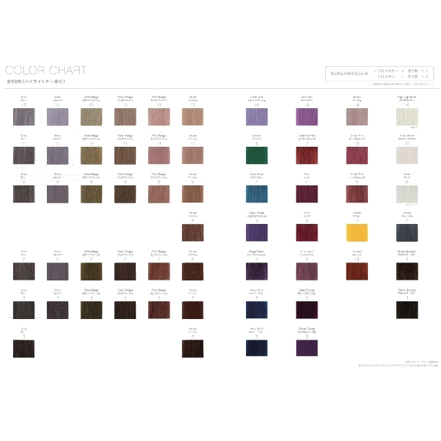 ナンバースリー ヒュウカラー ファッション サンドベージュ 各80g入り SB