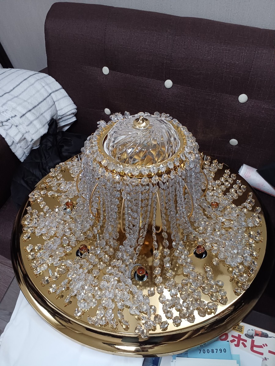 自作シャンデリアリンゴ ジャンク Yahoo!オークション - 1円~ デコトラ 自作リンゴ型シャンデリア