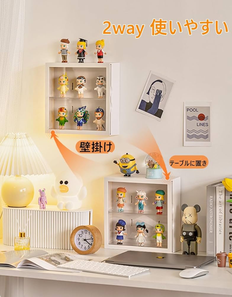 在庫処分SALE 背面ミラー付き コレクションケース 横型 コレクションラック コレクション フィギュア ケース ボックス BOX ラック 小物 香水 ディスプレイおしゃれ 鏡 ミラー付 新品アウトレット -ザッカーグplus - プレゼント＆ギフトのギフトモール