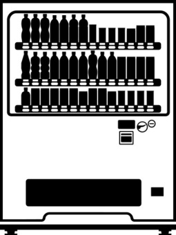 黒と白の自動販売機のアイコン ベクターイラスト画像とPNGフリー素材透過の無料ダウンロード - Pngtree