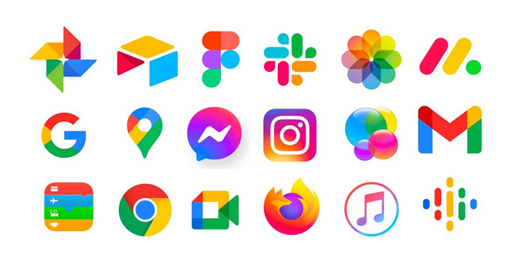 カラフルなアイコンセットスタイルイラスト素材透過、PNGフリー画像ダウンロード - Pngtree