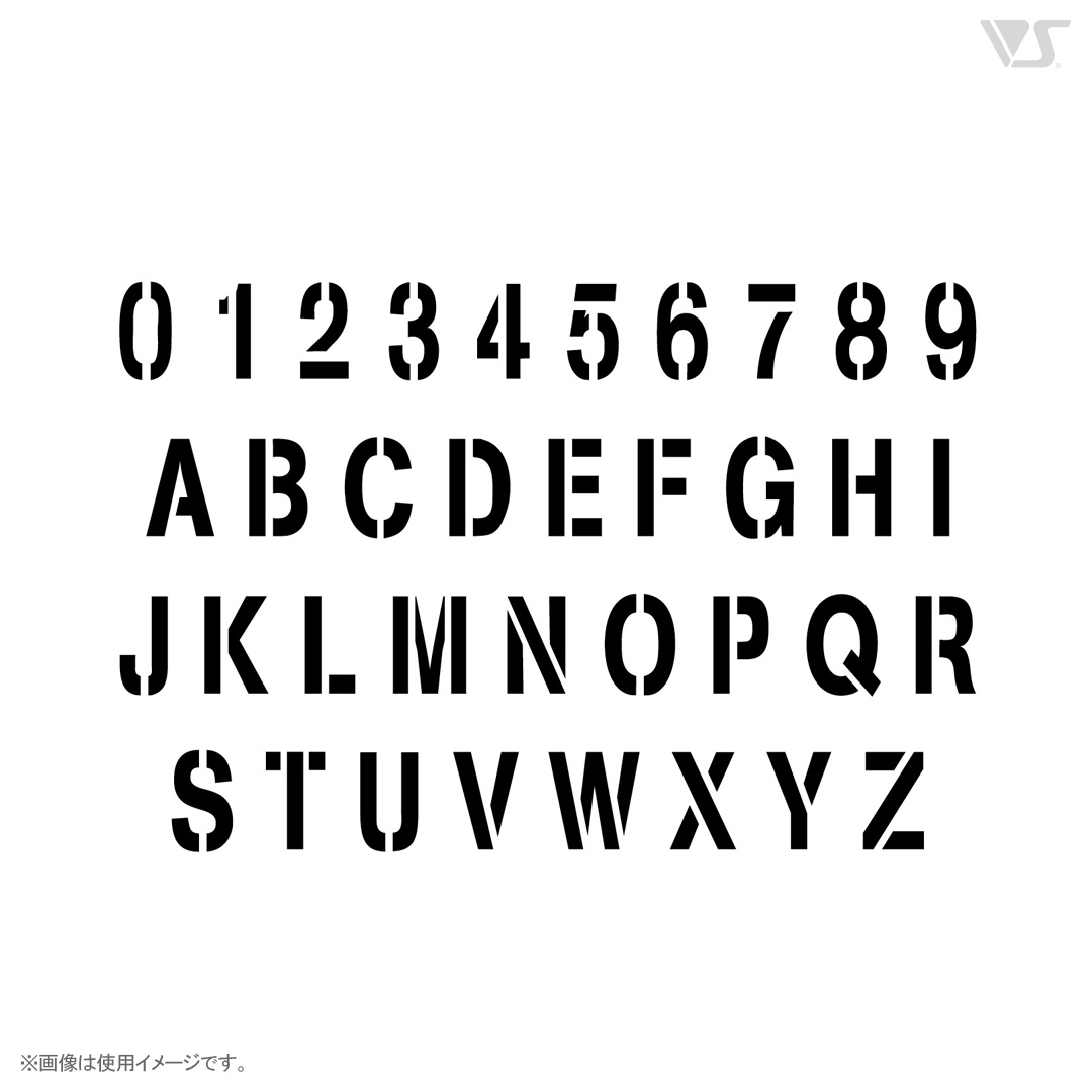 ステンシル フォントです レトロな軍スタイルの番号にアルファベットでステンシル ヴィンテージとステンシル プレート ベクトルの都市フォントストックベクター ©Yevgenij_D 201352272