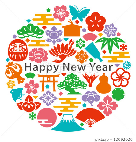 日本のアイコン 文化 植物 和柄 和食 イラスト素材6391097- フォトライブラリ