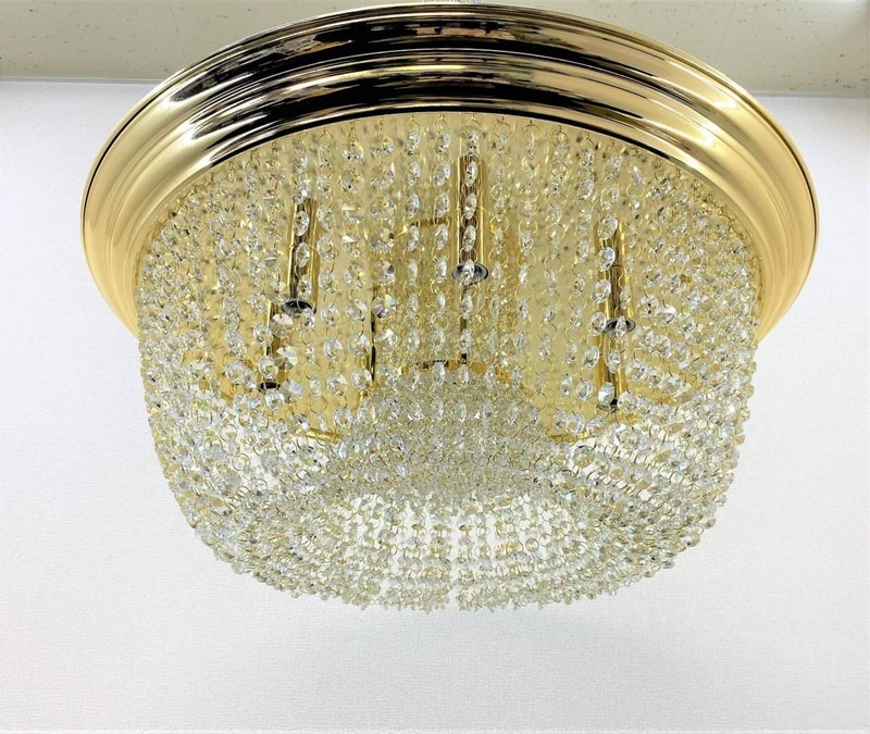 デコトラ アンティークシャンデリア ヴィンテージ 自作 リンゴ型 アクリルビーズ