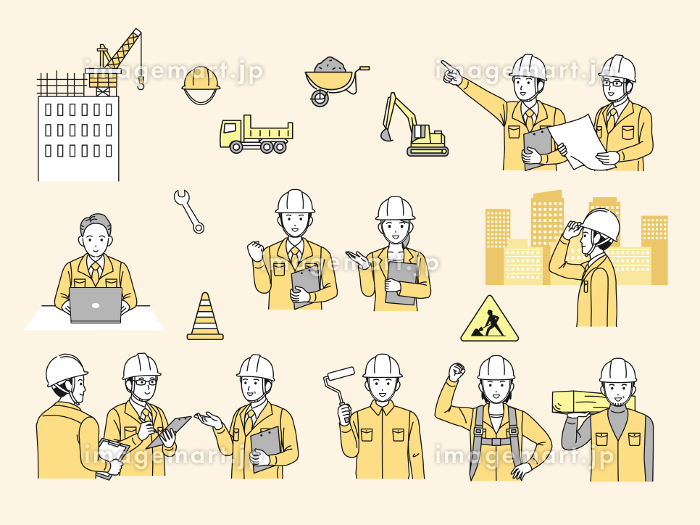 ビルダーや建設機械イラストと建設会社」のイラスト素材 2369063965Shutterstock