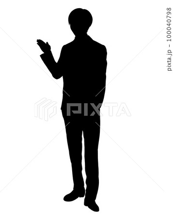 スタイリッシュな男性シルエット集イラスト・フリー素材なら「シンテリ」