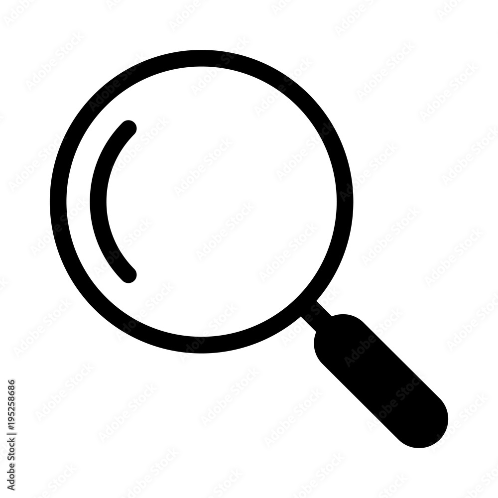 虫眼鏡・検索アイコンのフリーイラスト画像素材 商用無料アイキャッチャ