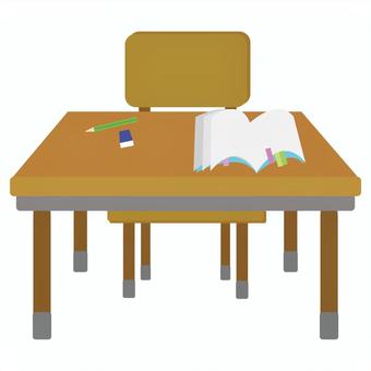 勉強 机イラスト・フリー素材なら「シンテリ」
