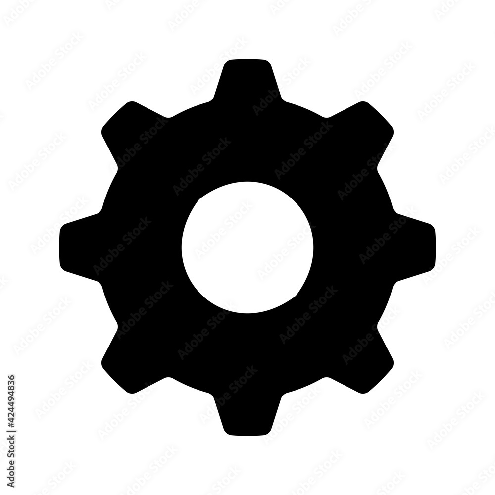 緑の背景に歯車アイコンのベクター画像。デザイン素材、イラスト、アプリケーションアイコン、ウェブサイトに適しています」のイラスト素材2248985587Shutterstock