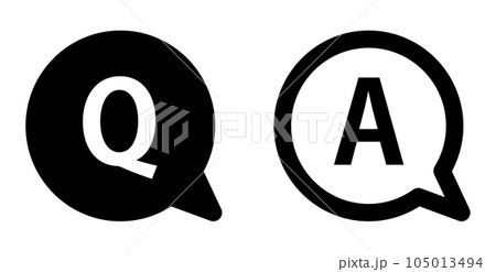 質問と回答のアイコンセット 質疑応答 イラスト素材7279073- フォトライブラリ