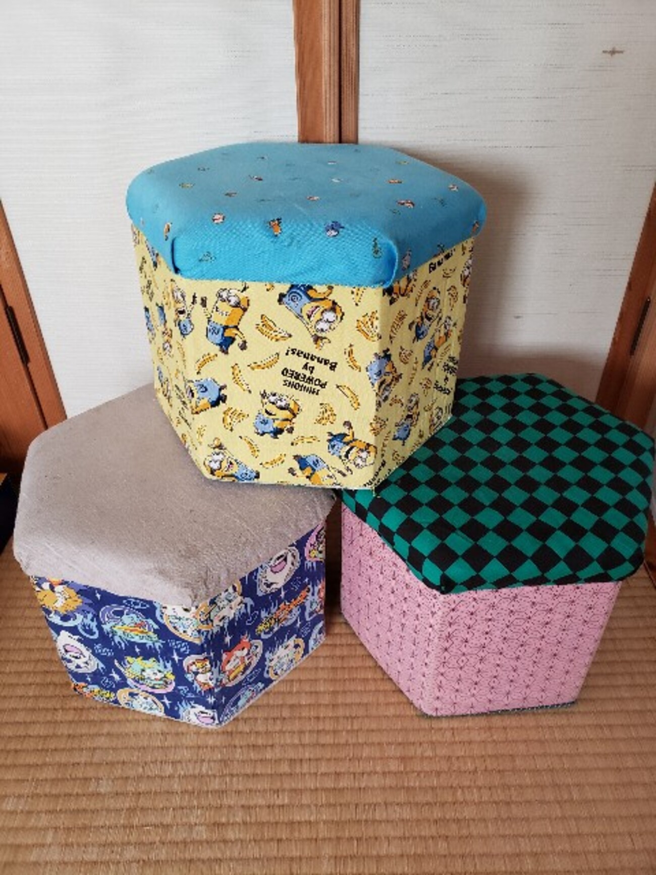 牛乳パック工作 椅子作り① - ハニーベイビーズ～honeybabees～