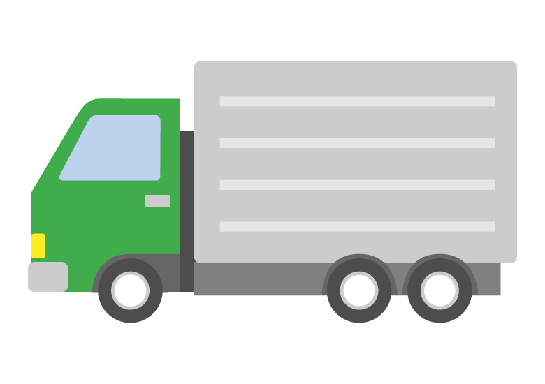 トラックのイラスト商用可・フリーイラスト素材ソコスト