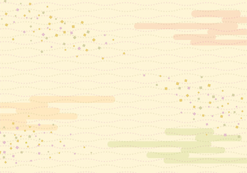 和 「カラフルな和柄背景」のフリー素材3枚セット名刺・ポストカード・チラシデザインの一部にFREEFREE”美容・女性専門”素材サイト