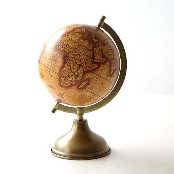 Tianyu 3Dレリーフ地球儀 - アンティーク世界地図 - デスクオーナメント - 教育ギフト