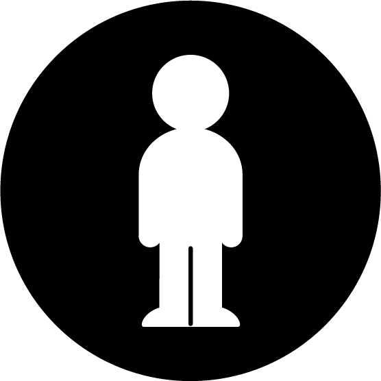 人のシルエットのアイコンのイラスト無料イラスト素材のillalet